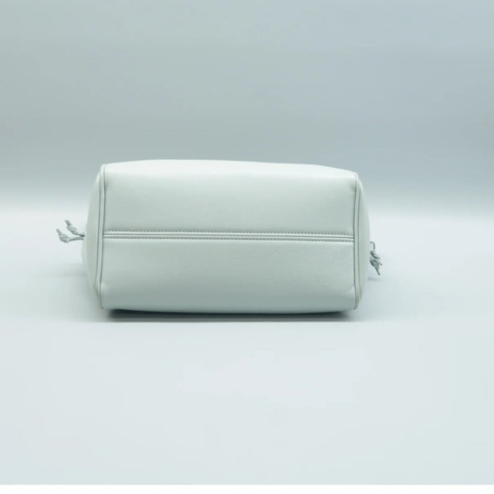100% Authentic CELINE Blue Leather Satchel - Picture 5 of 12